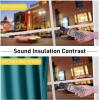 imageNICETOWN Sound Barrier 100 Blackout Divider Curtains 84quot Noise Heat and Cold Blocking Drapes with Felt Fabric Lining for Noise ReducingNurseryDaytime SleepBedroom White 2 PCs 52quot WidePeacock Teal
