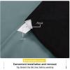 imageNICETOWN Sound Barrier 100 Blackout Divider Curtains 84quot Noise Heat and Cold Blocking Drapes with Felt Fabric Lining for Noise ReducingNurseryDaytime SleepBedroom White 2 PCs 52quot WideGreyish Blue
