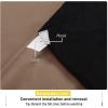 imageNICETOWN Sound Barrier 100 Blackout Divider Curtains 84quot Noise Heat and Cold Blocking Drapes with Felt Fabric Lining for Noise ReducingNurseryDaytime SleepBedroom White 2 PCs 52quot WideCappuccino