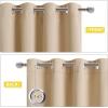 imageNICETOWN Sound Barrier 100 Blackout Divider Curtains 84quot Noise Heat and Cold Blocking Drapes with Felt Fabric Lining for Noise ReducingNurseryDaytime SleepBedroom White 2 PCs 52quot WideBiscotti Beige