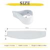 imageNICETOWN Strong Magnetic Curtain Tiebacks  Modern Simple Style Curtain Ties Backs Holdbacks Holders for IndoorOutdoor Curtains White 185 X 4 Inches Set of 4Greyish White