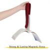 imageNICETOWN Strong Magnetic Curtain Tiebacks  Modern Simple Style Curtain Ties Backs Holdbacks Holders for IndoorOutdoor Curtains White 185 X 4 Inches Set of 4Burgundy Red