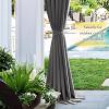 imageNICETOWN Strong Magnetic Curtain Tiebacks  Modern Simple Style Curtain Ties Backs Holdbacks Holders for IndoorOutdoor Curtains White 185 X 4 Inches Set of 4Grey