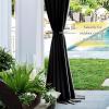 imageNICETOWN Strong Magnetic Curtain Tiebacks  Modern Simple Style Curtain Ties Backs Holdbacks Holders for IndoorOutdoor Curtains White 185 X 4 Inches Set of 4Black