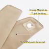 imageNICETOWN Strong Magnetic Curtain Tiebacks  Modern Simple Style Curtain Ties Backs Holdbacks Holders for IndoorOutdoor Curtains White 185 X 4 Inches Set of 4Beige