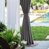 imageNICETOWN Strong Magnetic Curtain Tiebacks  Modern Simple Style Curtain Ties Backs Holdbacks Holders for IndoorOutdoor Curtains White 185 X 4 Inches Set of 4Grey