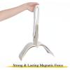 imageNICETOWN Strong Magnetic Curtain Tiebacks  Modern Simple Style Curtain Ties Backs Holdbacks Holders for IndoorOutdoor Curtains White 185 X 4 Inches Set of 4White
