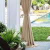 imageNICETOWN Strong Magnetic Curtain Tiebacks  Modern Simple Style Curtain Ties Backs Holdbacks Holders for IndoorOutdoor Curtains White 185 X 4 Inches Set of 4Beige