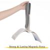 imageNICETOWN Strong Magnetic Curtain Tiebacks  Modern Simple Style Curtain Ties Backs Holdbacks Holders for IndoorOutdoor Curtains White 185 X 4 Inches Set of 4Silver Grey