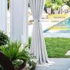 imageNICETOWN Strong Magnetic Curtain Tiebacks  Modern Simple Style Curtain Ties Backs Holdbacks Holders for IndoorOutdoor Curtains White 185 X 4 Inches Set of 4Greyish White