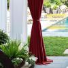 imageNICETOWN Strong Magnetic Curtain Tiebacks  Modern Simple Style Curtain Ties Backs Holdbacks Holders for IndoorOutdoor Curtains White 185 X 4 Inches Set of 4Burgundy Red