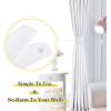 imageNICETOWN Strong Magnetic Curtain Tiebacks  Modern Simple Style Curtain Ties Backs Holdbacks Holders for IndoorOutdoor Curtains White 185 X 4 Inches Set of 4White