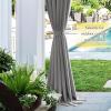 imageNICETOWN Strong Magnetic Curtain Tiebacks  Modern Simple Style Curtain Ties Backs Holdbacks Holders for IndoorOutdoor Curtains White 185 X 4 Inches Set of 4Silver Grey
