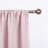 imageNICETOWN Thermal Insulated Blackout Short Curtain  Bathroom Curtain Gray Tie Up Shade for Small Window Window Valance Balloon Roman Blind Rod Pocket Panel 46 inches W x 63 inches LBaby Pink