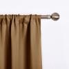 imageNICETOWN Thermal Insulated Blackout Short Curtain  Bathroom Curtain Gray Tie Up Shade for Small Window Window Valance Balloon Roman Blind Rod Pocket Panel 46 inches W x 63 inches LGold Brown
