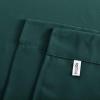 imageNICETOWN Thermal Insulated Blackout Short Curtain  Bathroom Curtain Gray Tie Up Shade for Small Window Window Valance Balloon Roman Blind Rod Pocket Panel 46 inches W x 63 inches LHunter Green