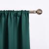 imageNICETOWN Thermal Insulated Blackout Short Curtain  Bathroom Curtain Gray Tie Up Shade for Small Window Window Valance Balloon Roman Blind Rod Pocket Panel 46 inches W x 63 inches LHunter Green