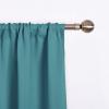 imageNICETOWN Thermal Insulated Blackout Short Curtain  Bathroom Curtain Gray Tie Up Shade for Small Window Window Valance Balloon Roman Blind Rod Pocket Panel 46 inches W x 63 inches LSea Teal