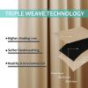 imageNICETOWN Thermal Insulated Blackout Short Curtain  Bathroom Curtain Gray Tie Up Shade for Small Window Window Valance Balloon Roman Blind Rod Pocket Panel 46 inches W x 63 inches LBiscotti Beige