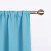 imageNICETOWN Thermal Insulated Blackout Short Curtain  Bathroom Curtain Gray Tie Up Shade for Small Window Window Valance Balloon Roman Blind Rod Pocket Panel 46 inches W x 63 inches LTurquoise