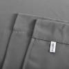 imageNICETOWN Thermal Insulated Blackout Short Curtain  Bathroom Curtain Gray Tie Up Shade for Small Window Window Valance Balloon Roman Blind Rod Pocket Panel 46 inches W x 63 inches LSilver Grey