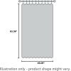 imageNICETOWN Thermal Insulated Blackout Short Curtain  Bathroom Curtain Gray Tie Up Shade for Small Window Window Valance Balloon Roman Blind Rod Pocket Panel 46 inches W x 63 inches LNavy
