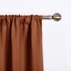 imageNICETOWN Thermal Insulated Blackout Short Curtain  Bathroom Curtain Gray Tie Up Shade for Small Window Window Valance Balloon Roman Blind Rod Pocket Panel 46 inches W x 63 inches LBurnt Orange