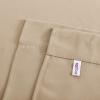imageNICETOWN Thermal Insulated Blackout Short Curtain  Bathroom Curtain Gray Tie Up Shade for Small Window Window Valance Balloon Roman Blind Rod Pocket Panel 46 inches W x 63 inches LCream Beige