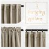 imageNICETOWN Thermal Insulated Velvet Curtains Ivory 96 Inch Length Heavy Duty Keep Warm Drapes Room Darkening Thermal Insulated Curtains for Patio Hall Villa Bedroom Window Treatment Set of 2Camel