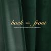 imageNICETOWN Thermal Insulated Velvet Curtains Ivory 96 Inch Length Heavy Duty Keep Warm Drapes Room Darkening Thermal Insulated Curtains for Patio Hall Villa Bedroom Window Treatment Set of 2Dark Green