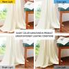 imageNICETOWN Thermal Insulated Velvet Curtains Ivory 96 Inch Length Heavy Duty Keep Warm Drapes Room Darkening Thermal Insulated Curtains for Patio Hall Villa Bedroom Window Treatment Set of 2Ivory White