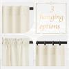 imageNICETOWN Thermal Insulated Velvet Curtains Ivory 96 Inch Length Heavy Duty Keep Warm Drapes Room Darkening Thermal Insulated Curtains for Patio Hall Villa Bedroom Window Treatment Set of 2Ivory White