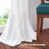imageNICETOWN Thermal Insulated Velvet Curtains Ivory 96 Inch Length Heavy Duty Keep Warm Drapes Room Darkening Thermal Insulated Curtains for Patio Hall Villa Bedroom Window Treatment Set of 2White