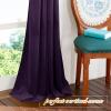 imageNICETOWN Thermal Insulated Velvet Curtains Ivory 96 Inch Length Heavy Duty Keep Warm Drapes Room Darkening Thermal Insulated Curtains for Patio Hall Villa Bedroom Window Treatment Set of 2Purple