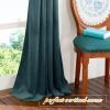 imageNICETOWN Thermal Insulated Velvet Curtains Ivory 96 Inch Length Heavy Duty Keep Warm Drapes Room Darkening Thermal Insulated Curtains for Patio Hall Villa Bedroom Window Treatment Set of 2Greyish Blue