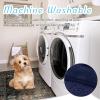 imageNICETOWN Waterproof Dog Blanket Bed Cover Sherpla Fleece Cozy Plush Bed Large Dog Blanket for Couch Sofa Floor Protecting Pet Day for Present 50quot W x 60quot L Light GreyNavy