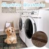imageNICETOWN Waterproof Dog Blanket Bed Cover Sherpla Fleece Cozy Plush Bed Large Dog Blanket for Couch Sofa Floor Protecting Pet Day for Present 50quot W x 60quot L Light GreyBrown
