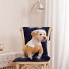 imageNICETOWN Waterproof Dog Blanket Bed Cover Sherpla Fleece Cozy Plush Bed Large Dog Blanket for Couch Sofa Floor Protecting Pet Day for Present 50quot W x 60quot L Light GreyNavy