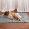 imageNICETOWN Waterproof Dog Blanket Bed Cover Sherpla Fleece Cozy Plush Bed Large Dog Blanket for Couch Sofa Floor Protecting Pet Day for Present 50quot W x 60quot L Light GreyLight Grey