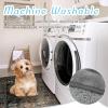 imageNICETOWN Waterproof Dog Blanket Bed Cover Sherpla Fleece Cozy Plush Bed Large Dog Blanket for Couch Sofa Floor Protecting Pet Day for Present 50quot W x 60quot L Light GreyLight Grey