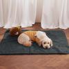 imageNICETOWN Waterproof Dog Blanket Bed Cover Sherpla Fleece Cozy Plush Bed Large Dog Blanket for Couch Sofa Floor Protecting Pet Day for Present 50quot W x 60quot L Light GreyGrey