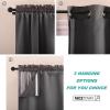 imageNICETOWN White Blackout Curtain Liners for Window  Noise Reducing Light Blocking Liner for 84 inch Curtains Set of 2 Each is 27quot x 80quot Hooks Included Greyish WhiteGrey