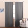 imageNICETOWN White Blackout Curtain Liners for Window  Noise Reducing Light Blocking Liner for 84 inch Curtains Set of 2 Each is 27quot x 80quot Hooks Included Greyish WhiteGrey