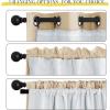 imageNICETOWN White Blackout Curtain Liners for Window  Noise Reducing Light Blocking Liner for 84 inch Curtains Set of 2 Each is 27quot x 80quot Hooks Included Greyish WhiteGreyish White