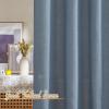 imageNICETOWN White Linen Sheer Curtains and Drapes 84 inches Long Rod Pocket ampamp Back Tab semitransparent with Light Through Vertical Window Treatments for Sliding Glass Door ampamp Living Room 52quotW Set of 2Linen Stone Blue