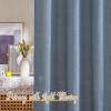 imageNICETOWN White Linen Sheer Curtains and Drapes 84 inches Long Rod Pocket ampamp Back Tab semitransparent with Light Through Vertical Window Treatments for Sliding Glass Door ampamp Living Room 52quotW Set of 2Linen Stone Blue