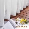imageNICETOWN White Linen Sheer Curtains and Drapes 84 inches Long Rod Pocket ampamp Back Tab semitransparent with Light Through Vertical Window Treatments for Sliding Glass Door ampamp Living Room 52quotW Set of 2White