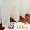 imageNICETOWN White Linen Sheer Curtains and Drapes 84 inches Long Rod Pocket ampamp Back Tab semitransparent with Light Through Vertical Window Treatments for Sliding Glass Door ampamp Living Room 52quotW Set of 2Natural