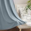 imageNICETOWN White Linen Sheer Curtains and Drapes 84 inches Long Rod Pocket ampamp Back Tab semitransparent with Light Through Vertical Window Treatments for Sliding Glass Door ampamp Living Room 52quotW Set of 2Linen Mist Blue