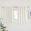 imageNICETOWN White Linen Sheer Curtains and Drapes 84 inches Long Rod Pocket ampamp Back Tab semitransparent with Light Through Vertical Window Treatments for Sliding Glass Door ampamp Living Room 52quotW Set of 2Linen